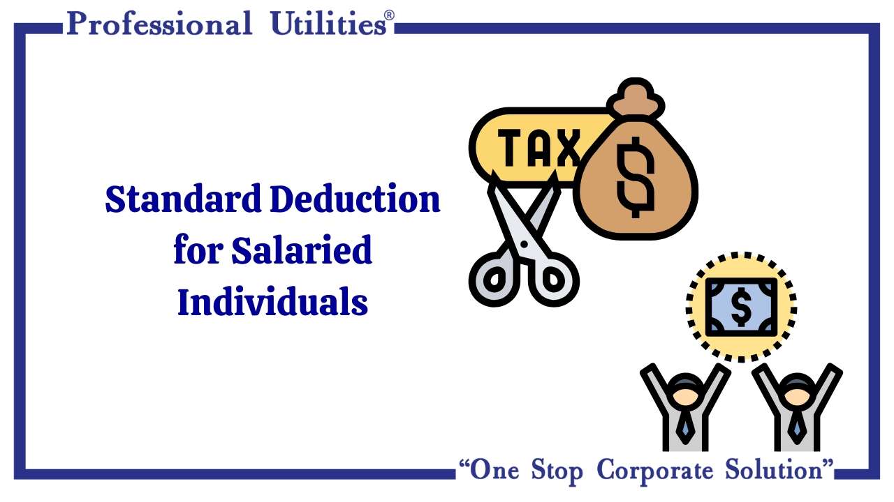 Standard Deduction | Salaried Individual | Professional Utilities