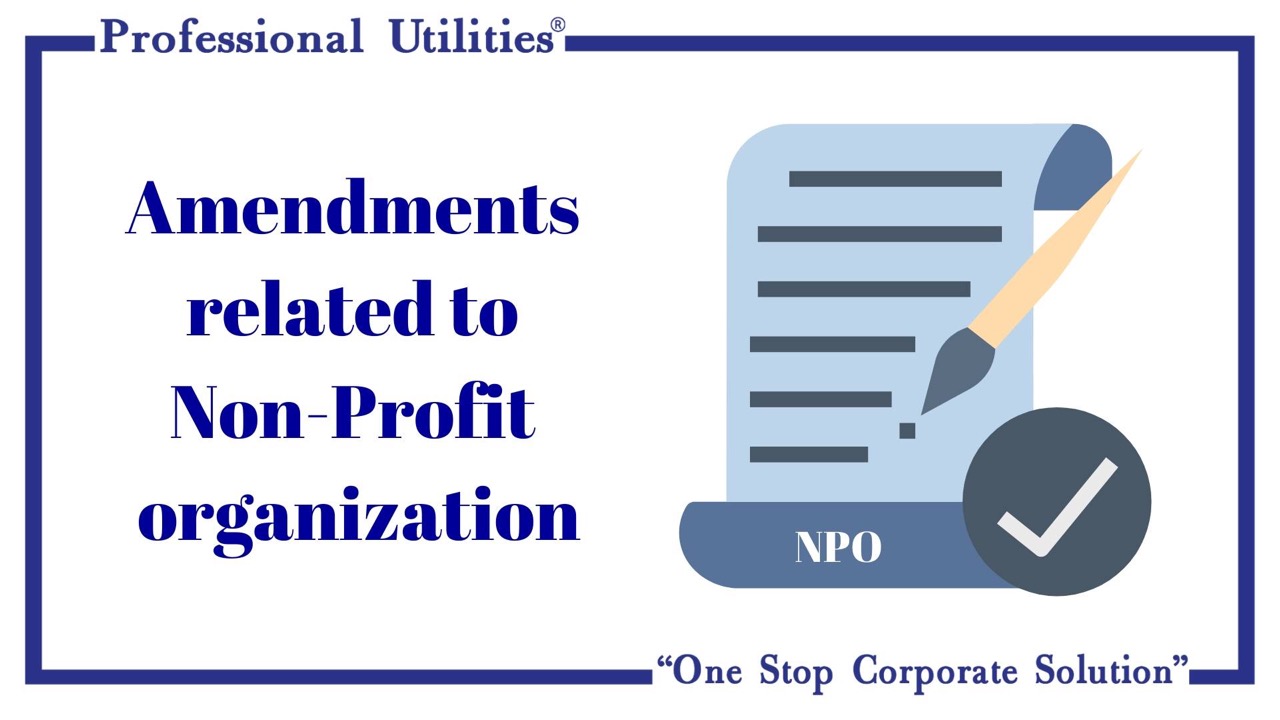 amendments related to non profit organization