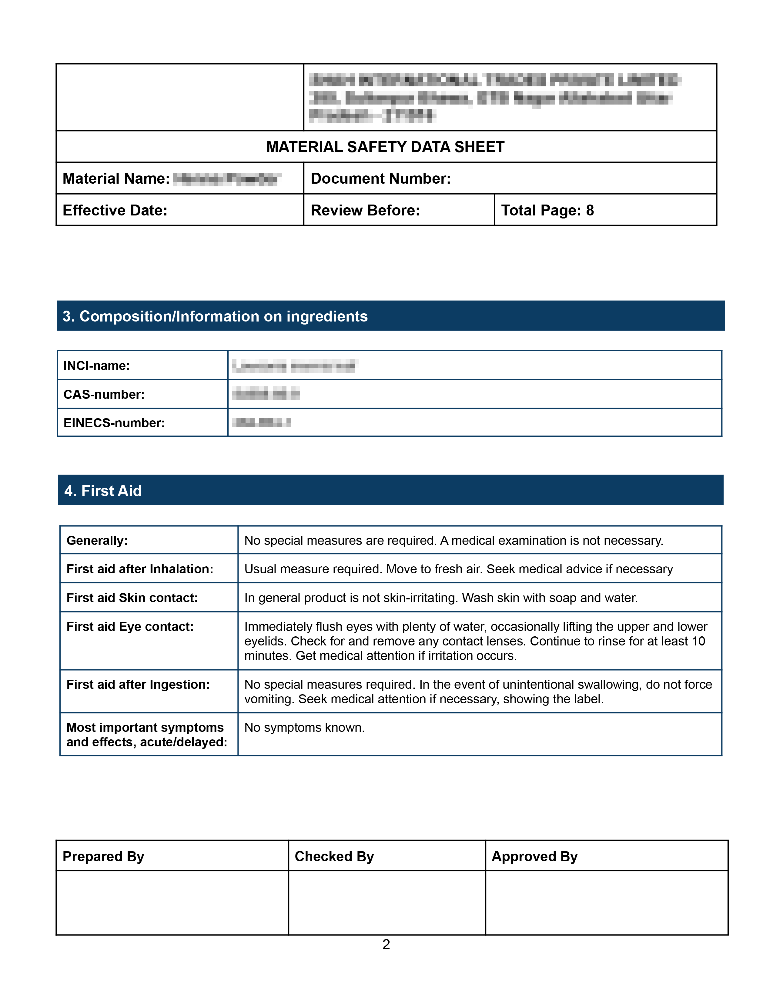 MSDS Certificate: How to Get Material Safety Data Sheets