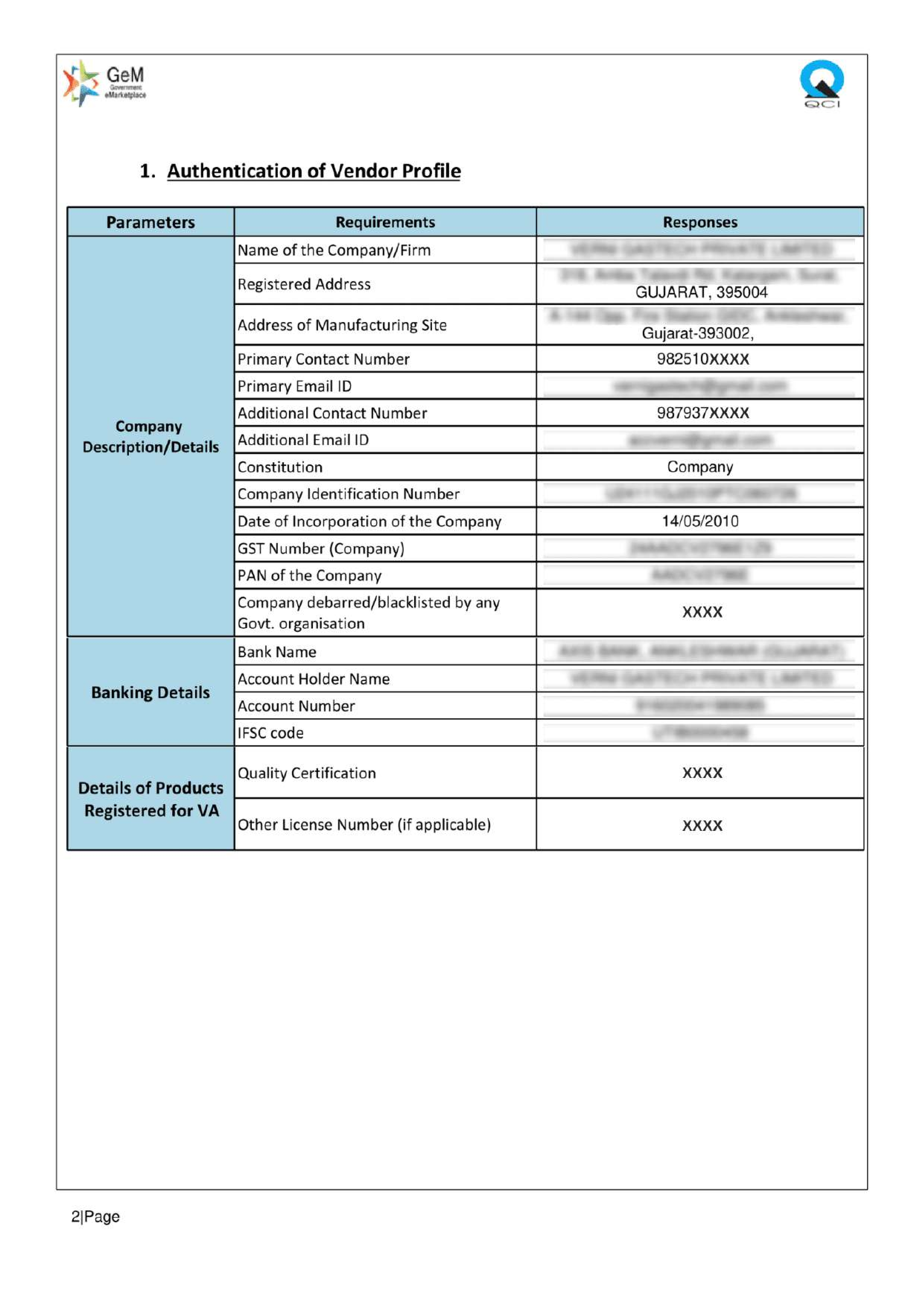 Vendor Assessment On GeM Portal - Process, Documents, Fees