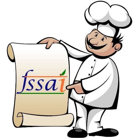 Chef showing FSSAI logo