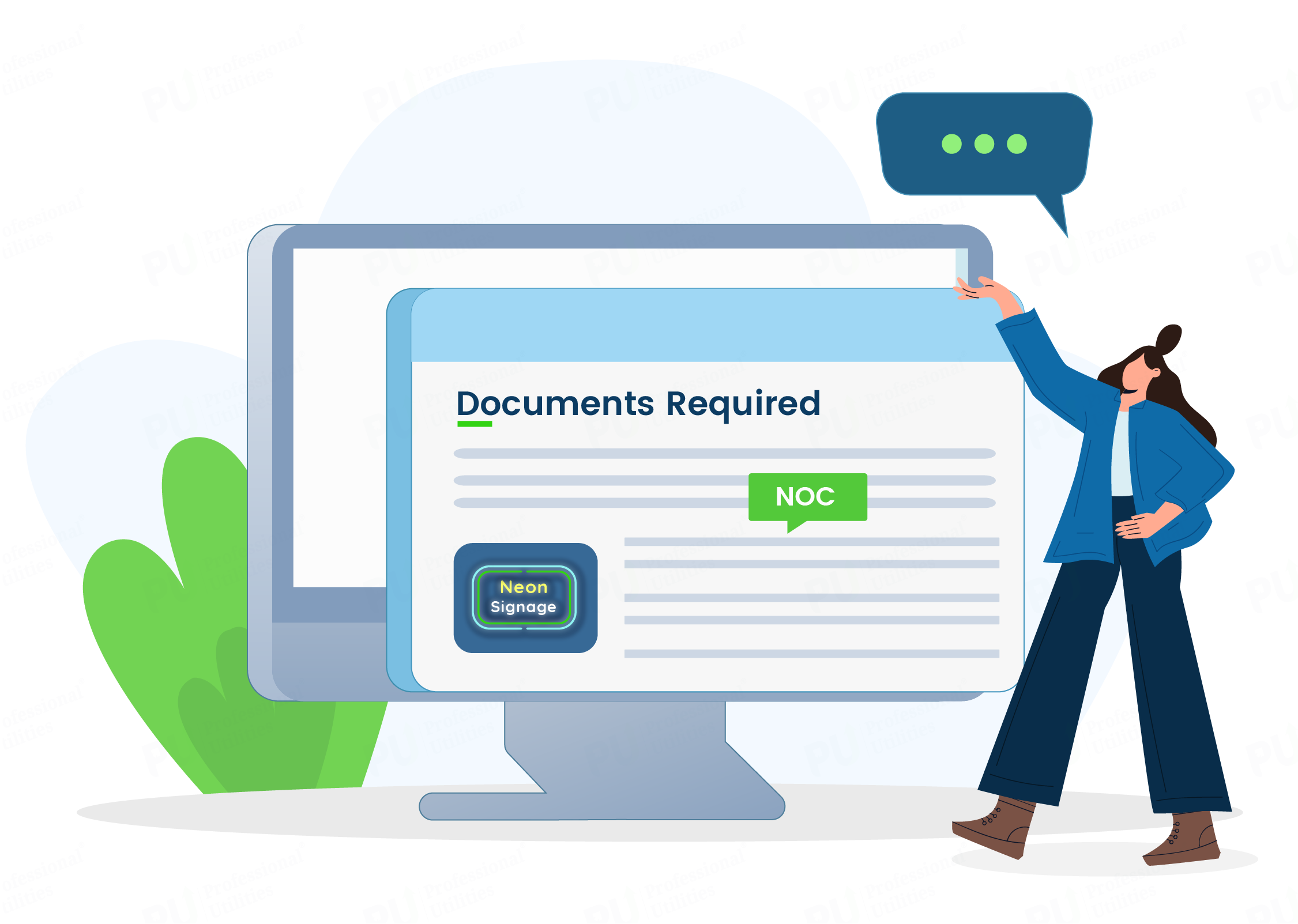 Documents required for Neon Sign Signage License